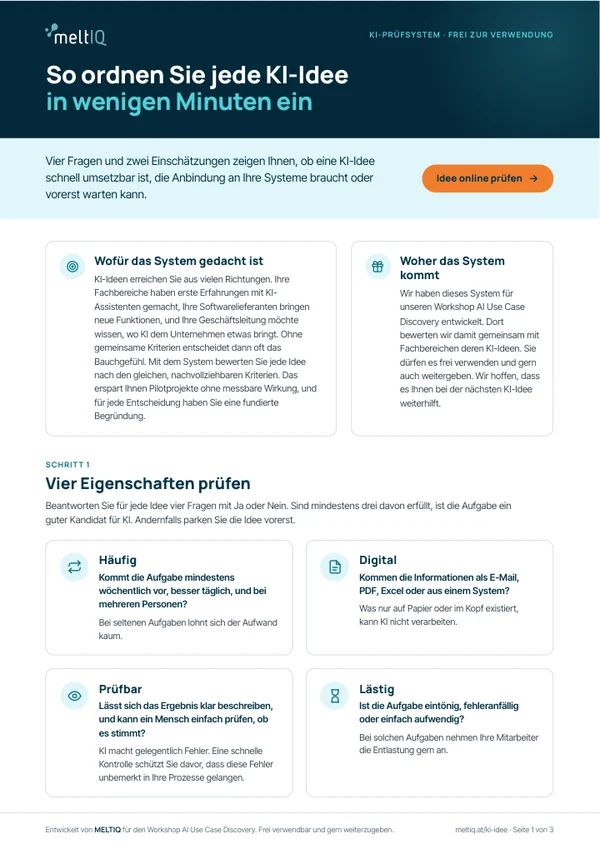 Erste Seite des PDF zum KI-Prüfsystem